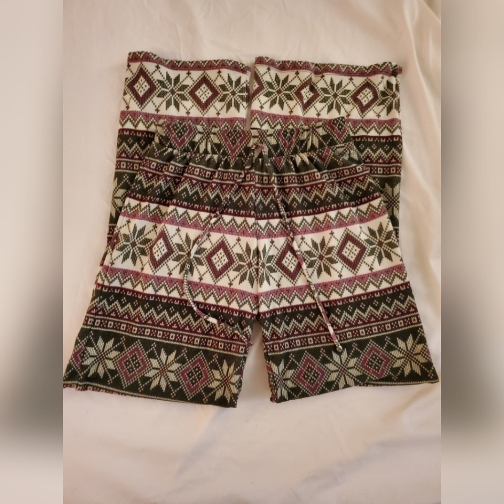Fuzzy sweater pants